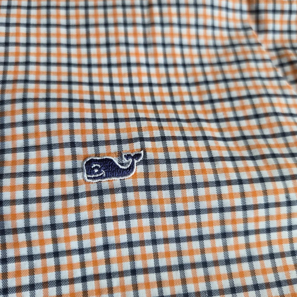 Vineyard Vines Boy's Navy and Plaid Shirt Lot Medium - Picture 4 of 9